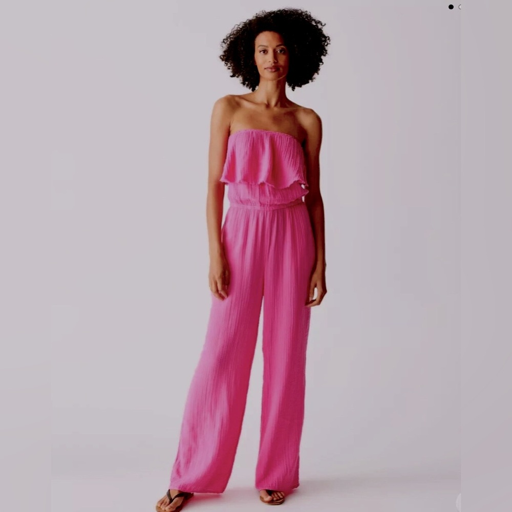 MICHAEL STARS RIYA DOUBLE GAUZE JUMPSUIT  NWOT - CAPRI